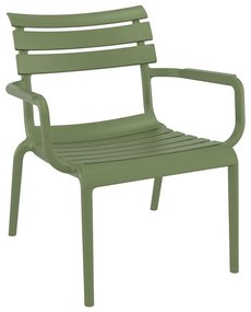 PARIS LOUNGE OLIVE GREEN ΠΟΛ/ΝΑ ΠΟΛ/ΝΙΟΥ SIESTA 68X70X40/76εκ.