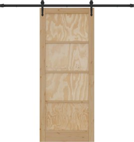 vidaXL Συρόμενη Πόρτα ORKDAL 86 x 211 cm Επεξεργασμένο Ξύλο Φυσικό