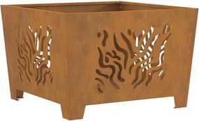 vidaXL Φωτιά Καφέ 60 x 60 x 40 cm Ατσάλι σκληρυθέν στον αέρα