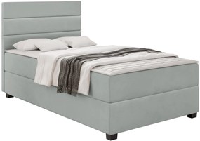 Επενδυμένο κρεβάτι Elen-Gkri-90 x 200 - 207.00Χ90.00Χ106.00cm