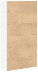vidaXL Βιβλιοθήκη Λευκή 80x30x152 εκ. από Επεξεργασμένο Ξύλο