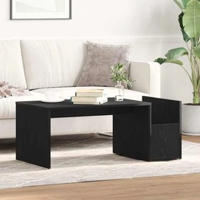 vidaXL Τραπεζάκι σαλονιού Μαύρη δρυς 90 x 45 x 35 cm