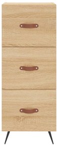 vidaXL Μπουφές Sonoma δρυς 34,5 x 34 x 180 εκ. από Επεξεργασμένο Ξύλο