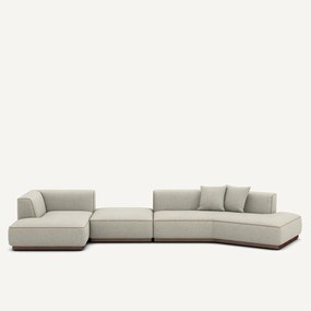 Γωνιακός καναπές αριστερός με ύφασμα τουίντ, Jacopo