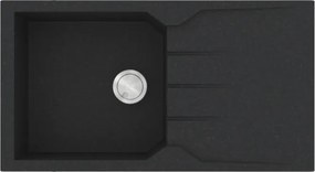 Sanitec Ultra Granite 814 (86x50) - Γρανιτένιος νεροχύτης - Graphite