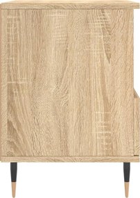 vidaXL Κομοδίνο Sonoma Δρυς 40 x 35 x 50 εκ. από Επεξεργ. Ξύλο