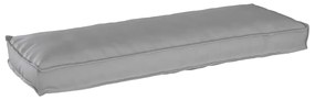 vidaXL Μαξιλάρια Παλετών για Παγκάκι 2 Τμχ Γκρι 120x40x8 εκ. Ύφασμα Oxford