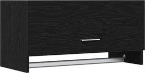 vidaXL Ντουλάπι Μαύρη Οξυά 70 x 32,5 x 35 cm Επεξεργασμένο ξύλο