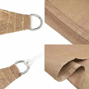 vidaXL Πανί Σκίασης Taupe 4 x 5 x 5 μ. από HDPE 160 γρ./μ²
