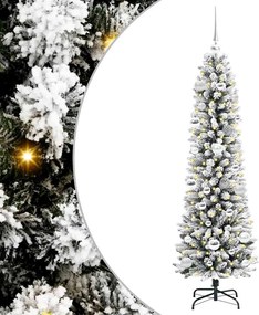 vidaXL Τεχνητό Χριστουγεννιάτικο Δέντρο με 150 LED Λευκό 150 cm