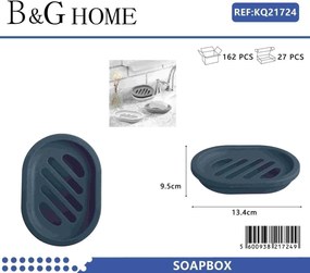 Σαπουνοθήκες μπάνιου πλαστικές - Σετ 9pcs - Blue - 21724