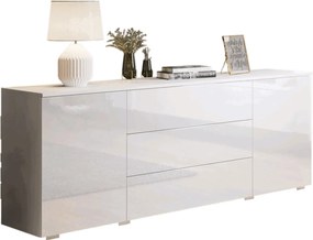 Μπουφές Paris 150-Λευκό Γυαλιστερό