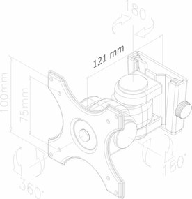 Βάση Τηλεόρασης Neomounts FPMA-W250BLACK