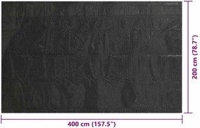 vidaXL Κάλυμμα Πισίνας Μαύρο 400 x 200 εκ. από Πολυαιθυλένιο