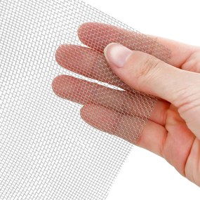 vidaXL Πλέγμα Οθόνης 100 x 2000 cm 18 Mesh Ανοξείδωτο Ατσάλι 201 Ασημί