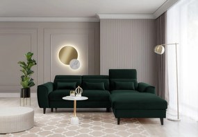 Γωνιακός καναπές Fornal-Prasino-Δεξιά