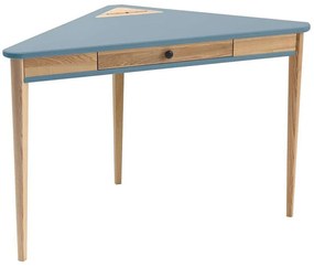 Γραφείο Γωνιακό Με Συρτάρι Ashme ASHMECOROF13 114x85x75cm Light Blue