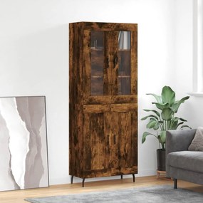 vidaXL Ντουλάπι Καπνιστή Δρυς 69,5x34x180 εκ. από Επεξεργασμένο Ξύλο
