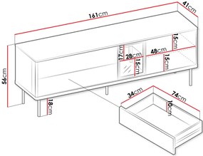 Έπιπλο τηλεόρασης Epiro EP-06