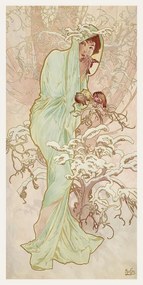 Αναπαραγωγή The Seasons: Winter (1896), Alfons Mucha