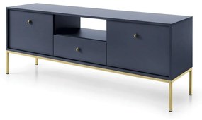 Έπιπλο Τηλεόρασης Mono P_MNB_TV_G 153,4x56,2x39cm Blue-Gold