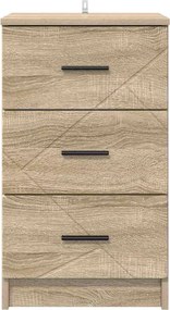 vidaXL Κομοδίνο Sonoma Δρυς 38 x 38 x 66 εκ Επεξεργασμένο ξύλο