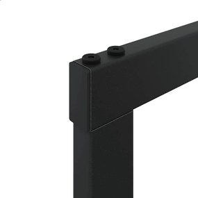 vidaXL Ράφι Καυσόξυλων Μαύρο 55x30x61 εκ. Ατσάλινο