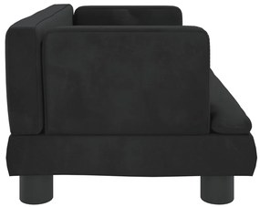 vidaXL Κρεβάτι Σκύλου Μαύρο 60 x 40 x 30 εκ. Βελούδινο