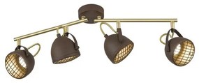 Σποτ Φωτιστικό Οροφής LED Grill πολύφωτο Σκουριά Fischer Honsel-20205-Σκουριασμένο 20205