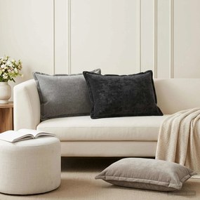 vidaXL Κάλυμμα Μαξιλαριού 2 τμχ. HOUTEN Ανθρακί 50 x 75 cm