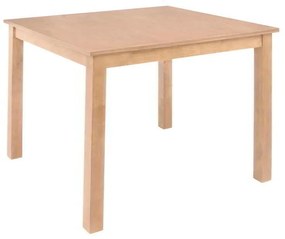 NATURALE Τραπέζι Mdf, Απόχρωση Oak 80x80x74cm