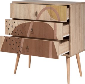 Συρταριέρα Πολύχρωμο CITY 80x40x89