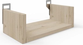 Ραφιέρα τοίχου Derva pakoworld σε oak απόχρωση 30x15x10cm