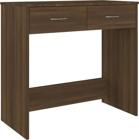 vidaXL Γραφείο Καφέ Δρυς 80 x 40 x 75 εκ. από Επεξεργασμένο Ξύλο