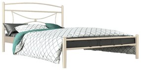 Metal Bed Fiona Εκρού, 0.90x190 εκ.