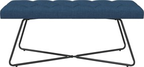 vidaXL Πάγκος με κουμπωτές επιφάνειες Μπλε 110 x 40 x 46 cm Ύφασμα