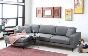 Corner Sofa-Bed Nordic Corner Left (Chl+3R) Dark Grey