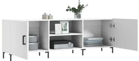 vidaXL Έπιπλο Τηλεόρασης Λευκό 150x30x50 εκ. από Επεξεργασμένο Ξύλο