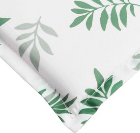 vidaXL Μαξιλάρι Ξαπλώστρας Ήλιου Λευκό και πράσινο 178 x 60 x 4 cm