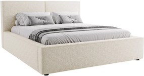 Επενδυμένο κρεβάτι Santos-Leuko-160 x 200