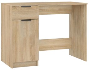 vidaXL Γραφείο Sonoma Δρυς 100x50x75 εκ. από Επεξεργασμένο Ξύλο