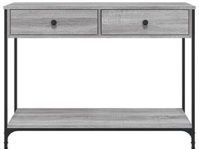 vidaXL Τραπέζι Κονσόλα Γκρι Sonoma 100x34,5x75 εκ. Επεξεργασμένο Ξύλο