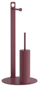 Πιγκάλ Με Χαρτοθήκη Ανοξείδωτο Matt Bordeaux Pam &amp; Co Φ28x60εκ. 4-400-153