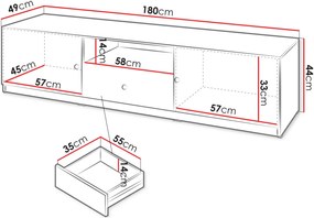 Έπιπλο τηλεόρασης Ferena