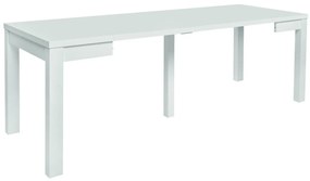 Τραπέζι Boston K187, Άσπρο, 78x80x80cm, 54 kg, Επιμήκυνση, Πλαστικοποιημένη μοριοσανίδα | Epipla1.gr