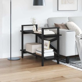 vidaXL Ράφι Βιβλίων Μαύρη Οξυά 100 x 33,5 x 64 εκ Επεξεργασμένο ξύλο