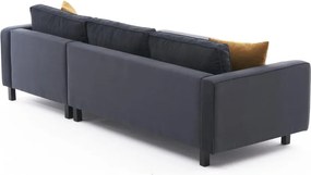 Corner Sofa Kale Velvet Right - Anthracite Anthracite
