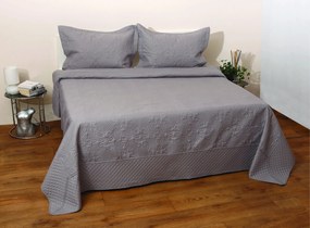 Σετ Κουβερτώριο Υπέρδιπλο 220x240 Olivia Grey Anna Riska