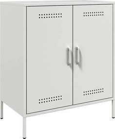 vidaXL Μπουφές Λευκός 68x39x79 εκ. από Ατσάλι