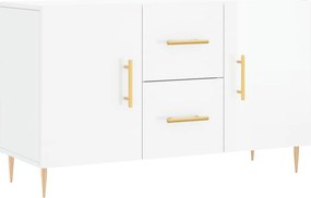 vidaXL Ντουλάπι Γυαλιστερό Λευκό 100 x 36 x60 εκ. Επεξεργασμένο Ξύλο
